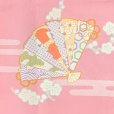 画像5: ジュニア着物 小紋 袷 上品で可愛らしい古典柄のジュニア女子用 洗える着物 130/140/150サイズ 襦袢付き【ピンク、扇にエ霞】
