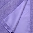 画像5: 二部式着物 洗える着物 袷 小紋柄の着物 フリーサイズ【薄紫色、江戸小紋調桜】 (5)