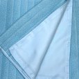 画像5: 二部式着物 洗える着物 袷 小紋柄の着物 フリーサイズ【水色、縦縞】 (5)