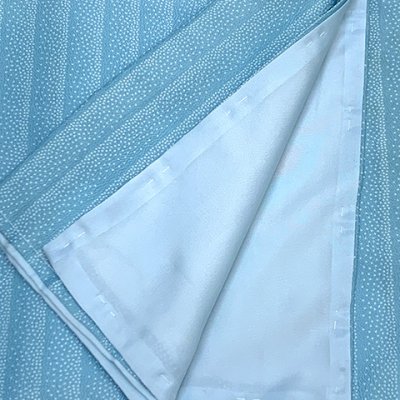 画像5: 二部式着物 洗える着物 袷 小紋柄の着物 フリーサイズ【水色、縦縞】