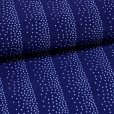 画像4: 二部式着物 洗える着物 袷 小紋柄の着物 フリーサイズ【紺色、縦縞】 (4)