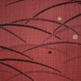 画像3: お太鼓結びの作り帯 紬調生地の付け帯 合繊【赤系、露芝】 (3)