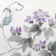 画像4: お太鼓 軽装帯 手描き風絵柄 お太鼓結びの付け帯 東レ シルック生地使用 合繊【白系、野花】 (4)