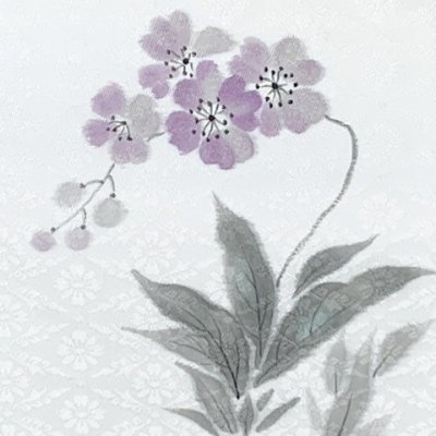 画像4: お太鼓 軽装帯 手描き風絵柄 お太鼓結びの付け帯 東レ シルック生地使用 合繊【白系、蘭】