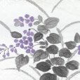 画像4: お太鼓 軽装帯 手描き風絵柄 お太鼓結びの付け帯 東レ シルック生地使用 合繊【白系、野花】 (4)