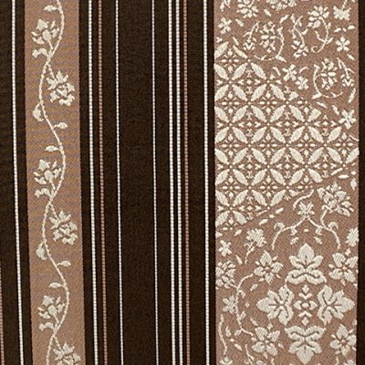 画像3: 軽装帯 お太鼓結びの付け帯 合繊【茶系、線に華様紋】
