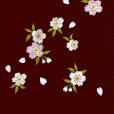 画像2: 卒業式に 女性用 桜刺繍入り袴【エンジ系】 サイズ[S M L LL] (2)