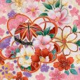 画像5: 七五三 着物 7歳 女の子 絵羽柄の子ども着物 (正絹) 単品【ピンク×桜と椿に鞠】