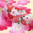 画像3: 七五三 3歳 着物 女の子 身上げ・肩揚げ加工済み 三つ身の着物 単品【黄色、鞠と桜】 (3)
