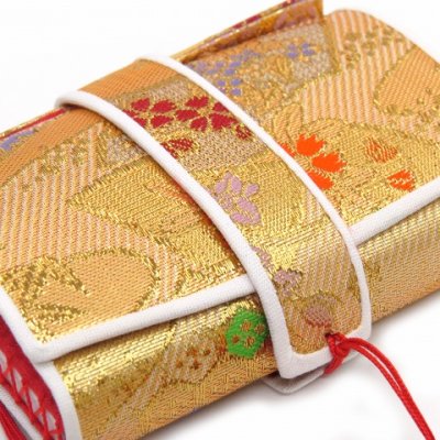 画像3: 箱せこ 平簪付き 七五三 7歳 3歳の女の子の着物に 子供の筥迫(はこせこ) 単品【金】
