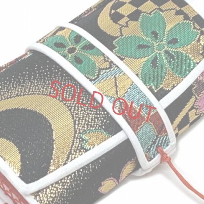 画像5: 箱せこセット 4点セット 七五三 女の子 はこせこセット 帯締め 筥迫 ビラ簪 扇子【黒】