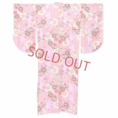 画像2: 卒業式 袴セット 女子用 大学生 長丈の二尺袖着物 小振袖 刺繍袴(M／Lサイズ) 2点セット 合繊【ピンク、矢羽と鞠】