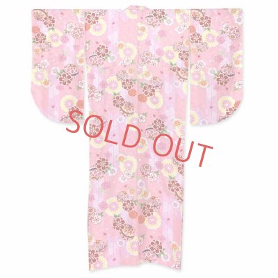 画像2: 【在庫処分 大特価セール！】二尺袖 小振袖 単品 卒業式 街着に 総柄 女性用 長尺 フリーサイズ 合繊【ピンク、矢羽と鞠】