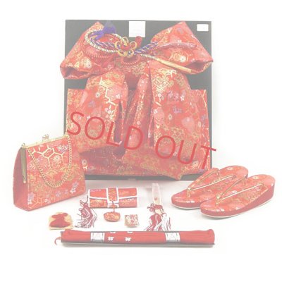 画像6: 七五三 着物 7歳 セット 正絹 日本製 絵羽柄の子供着物 結び帯コーディネートセット【薄紫ｘクリーム、ねじり梅】