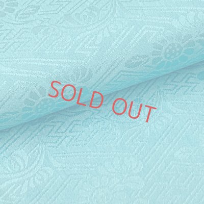 画像5: 七五三 着物 7歳 女の子 フルセット 正絹 日本製 絵羽柄の子供着物 結び帯セット【水色、桜に鼓】