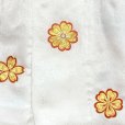 画像6: 七五三 3歳女の子の着物セット 古典柄着物の被布コートセット 正絹 日本製【白ｘ黒系、ねじ梅と市松】