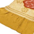 画像4: 【アウトレット品】 帯揚げ 成人式の振袖用 正絹 柄総絞りの帯あげ(単品)【山吹ｘ朱色、梅】 (4)