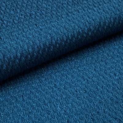 画像4: 振袖用 帯揚げ 帯締め ポリエステルふくれ生地の帯揚げ パールビーズ飾りの振袖用帯〆 セット【ブルー系】