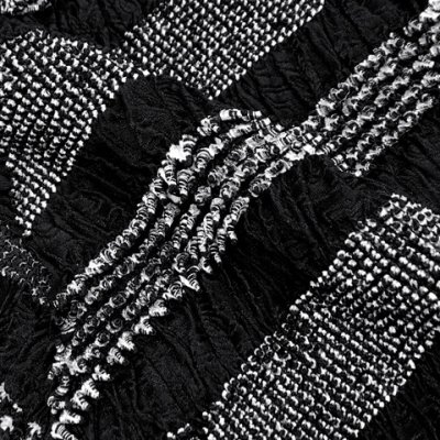 画像4: 振袖用 正絹 帯揚げ 帯締めセット本絞りの帯揚げ 転写玉飾りの振袖用帯〆 セット【黒系】