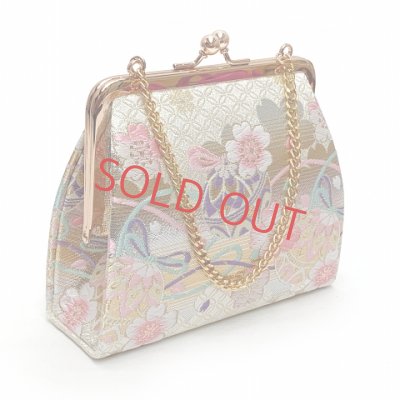 画像3: 七五三 7歳 女の子 大寸 結び帯 はこせこセット ペアセット(合繊)【白金系、鞠】