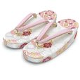 画像4: 七五三 5歳 数え7歳 女の子 中寸 結び帯 はこせこセット ペアセット(合繊)【白系、華様紋】