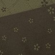 画像3: レディース 浴衣帯 卒業式 袴下帯 単品 一重帯 半幅帯【焦げ茶色、小桜】 (3)