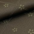 画像4: レディース 浴衣帯 卒業式 袴下帯 単品 一重帯 半幅帯【焦げ茶色、小桜】 (4)