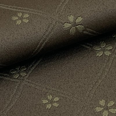画像4: レディース 浴衣帯 卒業式 袴下帯 単品 一重帯 半幅帯【焦げ茶色、小桜】
