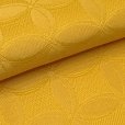 画像4: レディース 浴衣帯 卒業式 袴下帯 単品 一重帯 半幅帯【山吹色、七宝】 (4)