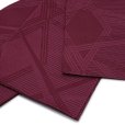 画像2: レディース 浴衣帯 卒業式 袴下帯 単品 一重帯 半幅帯【ワイン、変わり菱】 (2)
