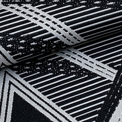 画像4: レディース 浴衣帯 卒業式 袴下帯 単品 一重帯 半幅帯【黒系、変わり菱】