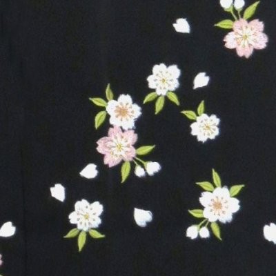 画像3: 卒業式に 女性用 桜刺繍のぼかし袴【グレー系】[S/M/L/2Lサイズ]