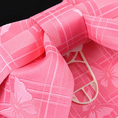 画像3: 子供浴衣帯 女の子用作り帯(結び帯)【ピンク、アゲハ蝶】