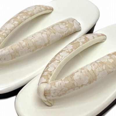 画像6: 草履 子供 女の子 ウレタンソール 子供草履 18cm/20cm/22cm【ローズ/オフホワイト】