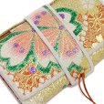 画像3: 七五三  【訳あり】箱せこ 7歳 3歳の女の子の着物に 金襴生地の子供筥迫(はこせこ) 単品【ゴールド系、桜】 (3)