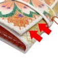 画像4: 七五三  【訳あり】箱せこ 7歳 3歳の女の子の着物に 金襴生地の子供筥迫(はこせこ) 単品【ゴールド系、桜】 (4)