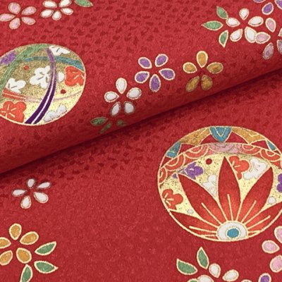 画像7: 七五三 着物 3歳 女の子 被布コートセット（合繊）シンプル 古典柄【紅白、鞠】