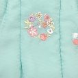 画像5: ベビー 初節句 着物 女の子 赤ちゃん用 被布コート 二部式着物 セット(合繊)【水色ｘクリーム、雪輪と市松】 (5)