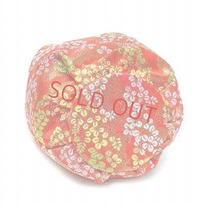 画像3: こども巾着 七五三のこども着物 袴に 金襴生地の巾着【朱赤、萩】