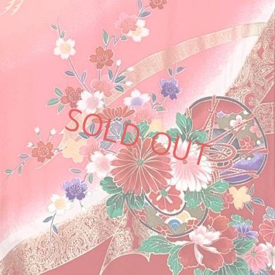 画像5: お宮参り 女の子 着物 正絹 赤ちゃんのお祝い着 初着 産着 襦袢付き【赤、鼓と鶴】