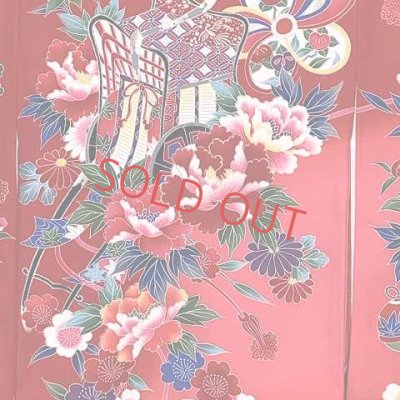 画像4: お宮参り 女の子 着物 正絹 赤ちゃんのお祝い着 初着 産着 襦袢付き【赤、御所車】