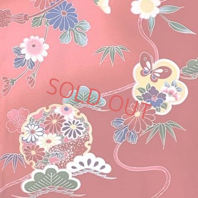 画像5: お宮参り 女の子 着物 正絹 赤ちゃんのお祝い着 初着 産着 襦袢付き【赤、御所車】