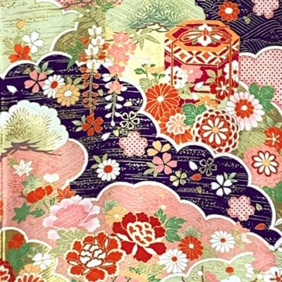 画像5: お宮参り 着物 女の子 赤ちゃん 産着 正絹 お祝い着 初着 日本製【濃紫、古典柄 鞠と雲】