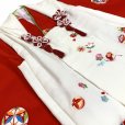 画像5: 七五三着物 3歳 女の子 正絹 刺繍柄の被布コートと着物 オリジナル・コーディネートセット【紅白、宝尽くし】