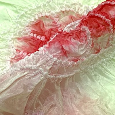 画像3: 子供兵児帯 正絹 絞り柄 女の子 男の子 兼用 浴衣帯 へこ帯 3m【淡いひわ色（黄緑）、花】