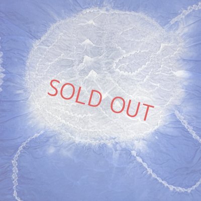 画像2: 子供兵児帯 正絹 絞り柄 男の子 浴衣帯 へこ帯 3m【青、鈴】