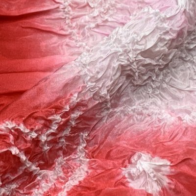 画像3: 子供兵児帯 正絹 絞り柄 女の子 男の子 兼用 浴衣帯 へこ帯 3m【赤、蝶々】