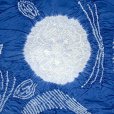 画像2: 子供兵児帯 正絹 絞り柄 男の子浴衣帯 へこ帯 -NEOAURA-【青、花】 (2)