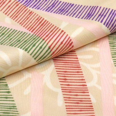 画像6: “H・L(アッシュ・エル)”ブランド 洗える着物 小紋 袷 フリーサイズ【肌色系 短冊に花】