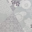 画像3: 洗える着物 絽 HL(アッシュ・エル) 2024年新作 小紋 フリーサイズ 夏用の着物 ※きもの単品【灰緑ｘ灰紫、菊】 (3)